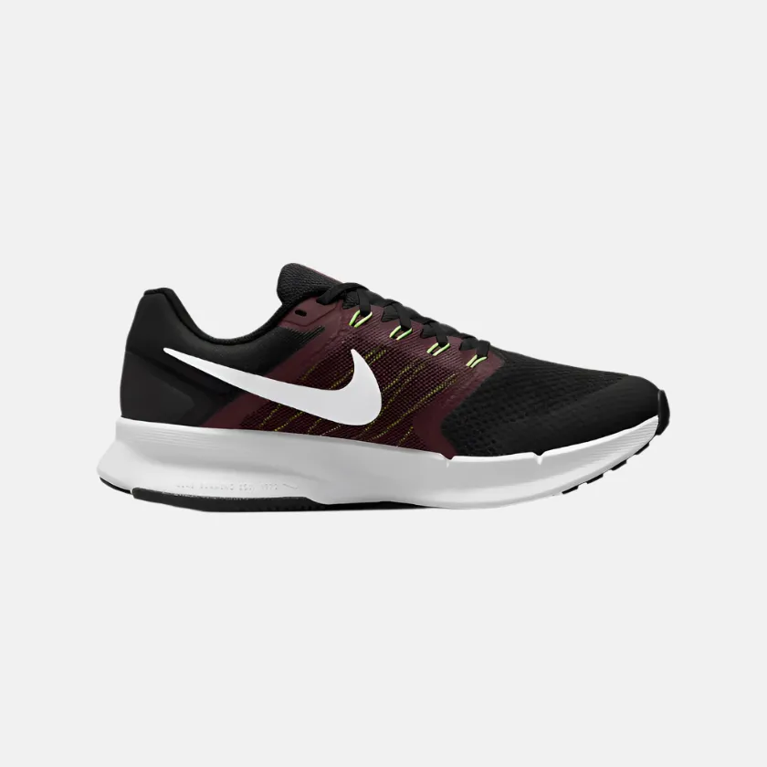 Nike Run Swift 3 Men's Road Running Shoes -Black/Burgundy Crush/Lime Blast/Pure Platinum