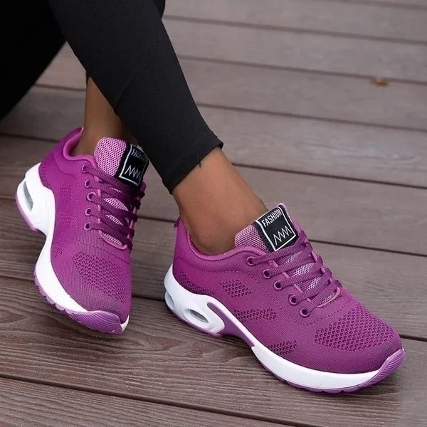 Women Running Shoes Breathable Lightweight Sports Walking Sneakers